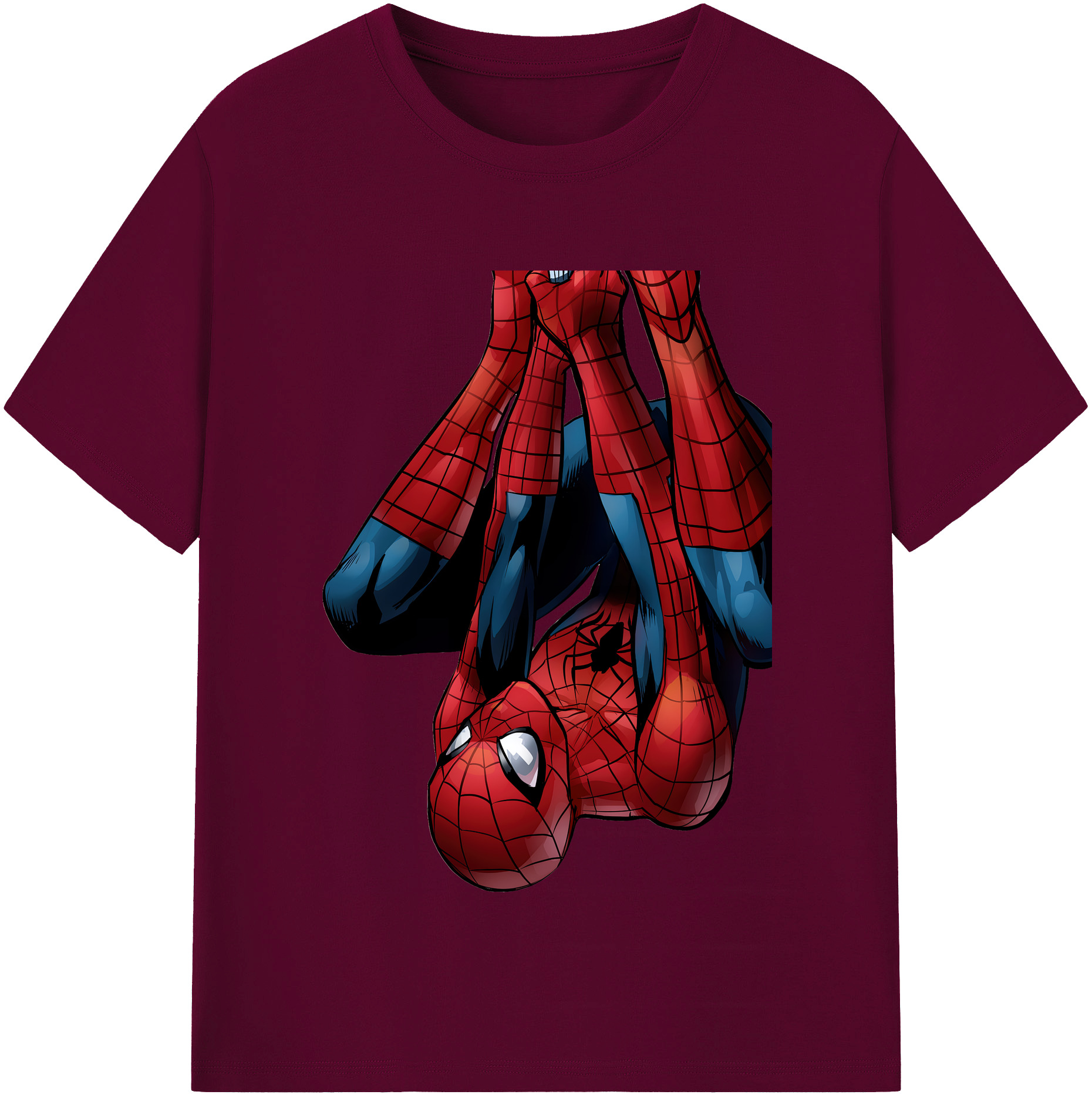 （画像用） Spider Man スパイダーマン レディースカジュアルプリントTシャツ（綿100％）